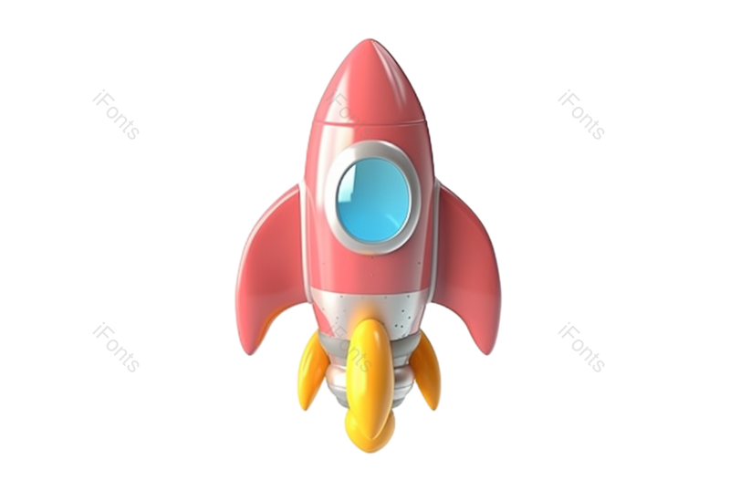 元素图片,科学元素,插画PNG,火箭免抠素材